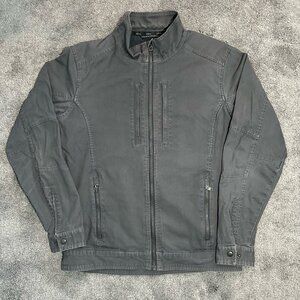 Kuhl Double Kross Jacket Mens M Medium Gray Lightweight Hiking Canvas Faded